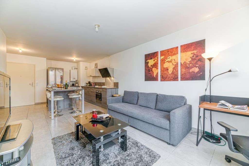 Bel Appartement-Garage Prive-Balcon-Wifi Fibre Rhut 外观 照片